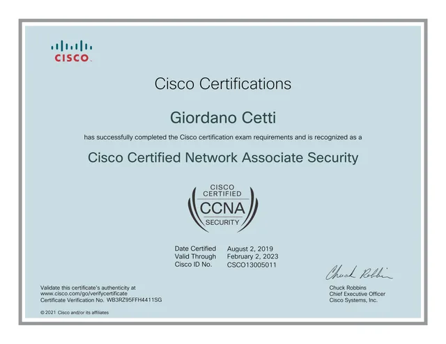 Cisco CCNA Security 2019