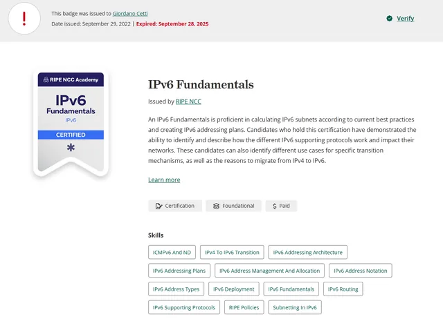IPv6 Fundamentals — RIPE NCC Academy 2022